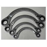 9pc GearWrench Half Moon Ratcheting Wrench Set