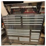 Steel Glide Tool Chest with 23 Drawers and Top Chest Model CPTC5623K0M0S-5
