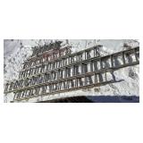 Ladder Bundle - Little Giant Champion, Type 1A, Werner 16 ft Duty Master M8-16, Werner 16 ft Job Master, Werner Straight Ladder D1236-2 and Cuprum 24ft Ladder Model 385-24