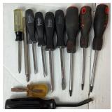 Collection of Screwdrivers, Torx Drivers & Bits plus Nut Drivers