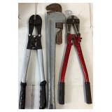 Hand Tools Combo - Cutters, Pipe Wrench, Files, Soldering Iron and More