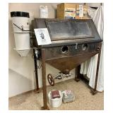 Homemade Sand Blasting Cabinet with Central Pneumatic Dust Reclaimer Kit