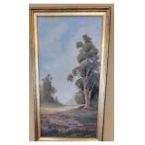 Artist Signed Landscape Oil on Board Painting