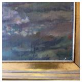 Artist Signed Landscape Oil on Board Painting
