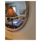 Ornate Vintage Round Gold Gilt Wall Mirror