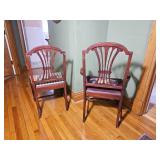 Antique Hepplewhite Mahogany Captain Chair and Accent Set
