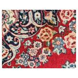 Persian Kashan Style Red Medallion Area Rug 95 by 120 Inches