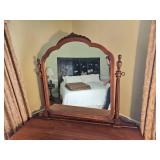 Antique French Regency Walnut Vanity Dresser