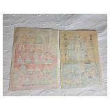 1950s Woodblock Prints Doll Festival and Samurai Armor and Tiger