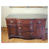 Vintage Mahogany Drexel Bowfront Sideboard Duncan Phyfe Style