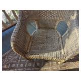 Wicker Porch Conversation Set with Cushions
