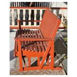 Folksy Slotted Porch Glider