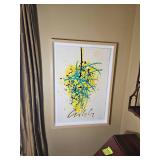 Dale Chihuly The Forsythias Spark Numbered Lithograph with Handwork 8 of 175