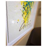 Dale Chihuly The Forsythias Spark Numbered Lithograph with Handwork 8 of 175