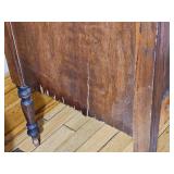 Upcycled Antique Side Table from Vanity with Floral Bouquet Detail