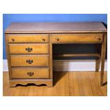 Vintage Maple Writing Desk with Chair