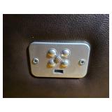 Power Reclining Brown Leather Armchair by Timberland Co Ltd - A