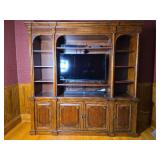 Traditional Wall Unit Entertainment Console Cabinet
