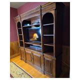 Traditional Wall Unit Entertainment Console Cabinet