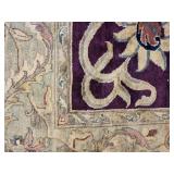 Large Traditional Hand Knotted Wool Area Rug Burgundy Field