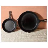 Lodge Cast Iron Skillet and Chicken Fryer Pan Set