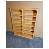 Blonde Oak Full Height Bookcase B