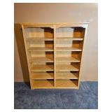 Blonde Oak Full Height Bookcase C