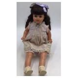 Vintage Effanbee Doll – Brunette Girl in Lavender Dress