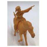 Vintage Plastic Cavalry Rider Figurine