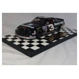 Dale Earnhardt Sr. Goodwrench Monte Carlo – Black Diecast "Number Seven" Win Replica on Checkered Base