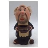 Vintage Dabs Japan Ceramic Retirement Fund Piggy Bank Figurine