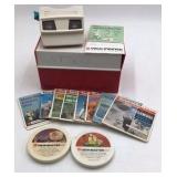 Vintage View-Master Viewer and Reels Set – GAF Model with Travel and Cartoon Themes