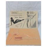 Vintage Marilyn Monroe Drawing Aid – Acrylic Template with Advertising Card