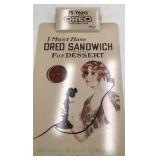 Vintage Oreo Clipboard – 75 Years Oreo Advertising with Woman on Phone Scene