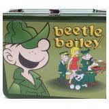 Vintage Beetle Bailey Lunchbox – 2002 Bosley Boxes Green Metal with Characters