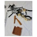 WCW WWF Wrestling Action Figure Accessories Lot – Ring Parts and Props