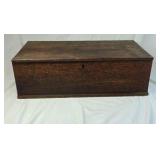Vintage Oak Chest – Brass Hardware