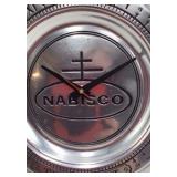 Vintage Nabisco "Tempus Fugit" Promotional Wall Clock – Chrome Finish