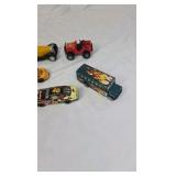 Assorted Vintage Diecast Toy Vehicles – Mix of Trucks, Race Cars, and Classic Cars