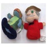 Vintage Plush Hand Puppets – Assorted Characters with Fabric Bodies