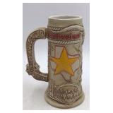 Vintage Budweiser Texas Stein – Handcrafted Limited Edition with Star & Rope Design