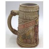 Vintage Budweiser 1980 Stein – Handcrafted Limited Edition with City Skyline & Hops Design