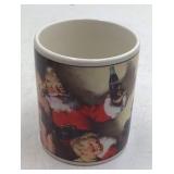 Vintage Coca-Cola Holiday Portraits Mug Set – Four Santa Mugs in Original Box
