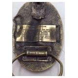 Vintage 1987 GTA Groplex Swine Feeds Limited Edition Belt Buckle – Pig with Nutrient Markers