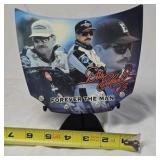 Dale Earnhardt Sr. "Forever the Man" Hood Display – Limited Edition Photo Tribute on Stand
