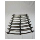 Vintage Metal Curved Toy Train Track Sections