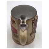 Vintage Budweiser Champion Clydesdales Stein – Ceramarte Made in Brazil with Wagon Scene