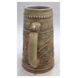 Vintage Budweiser 1980 Stein – Handcrafted Limited Edition with City Skyline & Hops Design