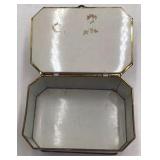 Vintage English Octagonal Biscuit Tin – Metal Box Company Floral Chinoiserie Design