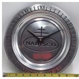 Vintage Nabisco "Tempus Fugit" Promotional Wall Clock – Chrome Finish